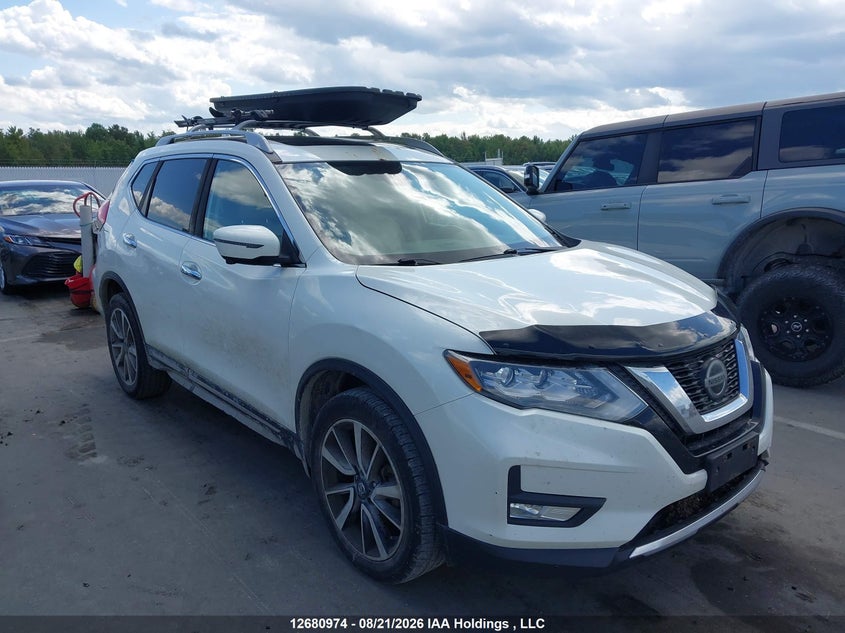 2019 Nissan Rogue S/Sl/Sv, Удар спереди, IAAI, VIN 5N1AT2MVXKC750452