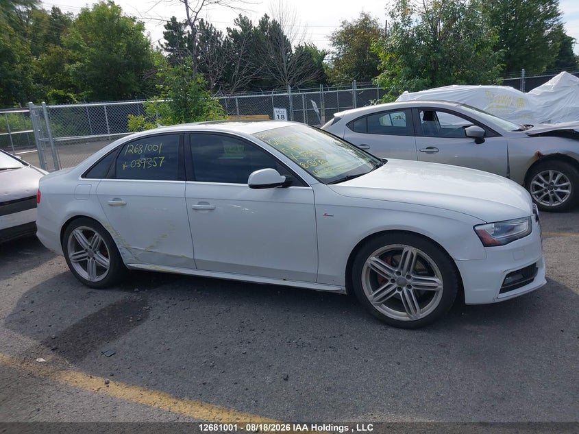 2015 AUDI A4 SEDAN 2.0L I-4 DI, DOHC, VVT, TURBO, 220HP