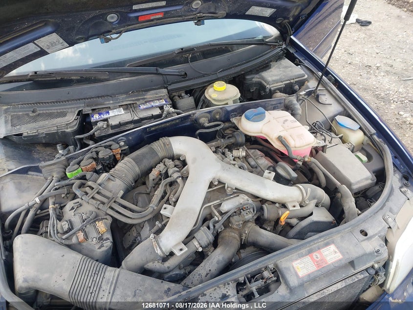 2001 AUDI S4 SEDAN 2.7L V-6 DOHC, VVT, TURBO, 250HP