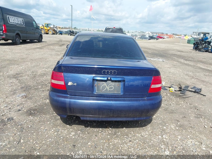 2001 AUDI S4 SEDAN 2.7L V-6 DOHC, VVT, TURBO, 250HP