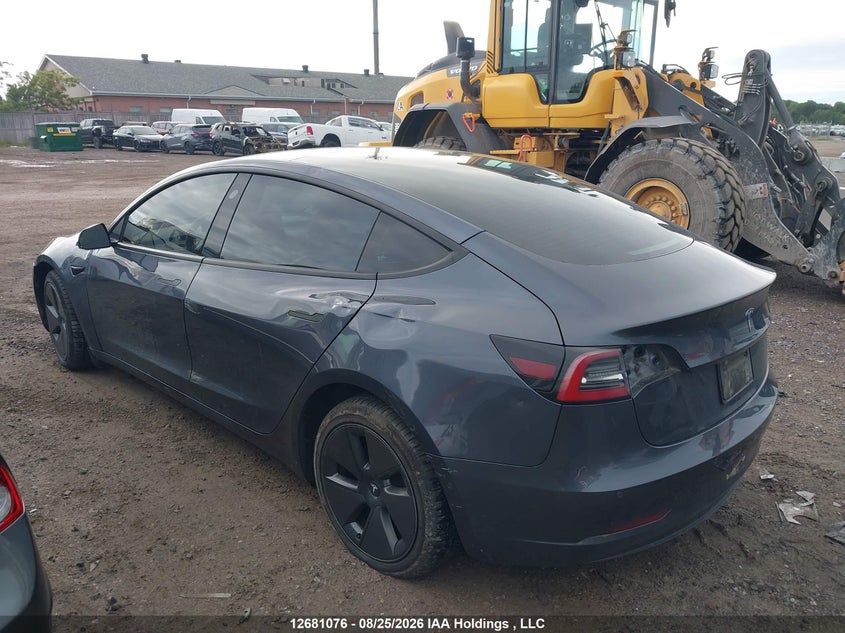 2022 TESLA MODEL 3 SEDAN ELECTRIC