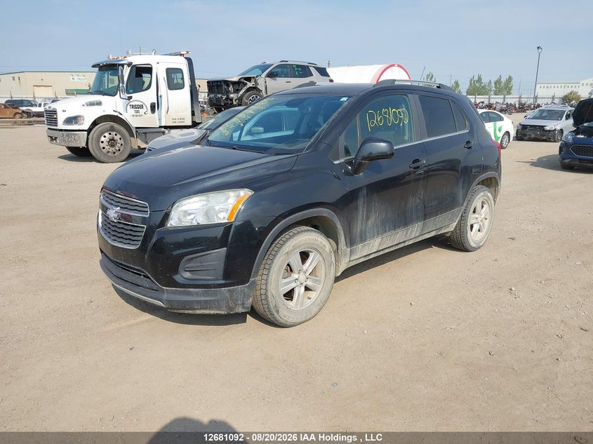 2015 Chevrolet Trax, Удар спереди, IAAI, VIN 3GNCJSSB4FL162625 — фото 2
