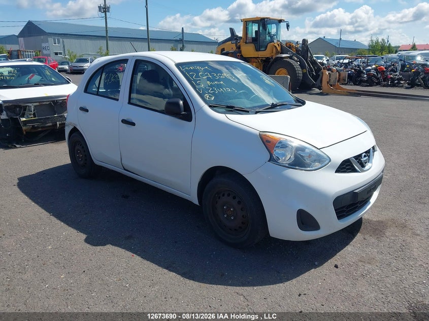 Vin: 3n1ck3cp0fl234123, lot: 3085153, nissan micra s/sr/sv 20151