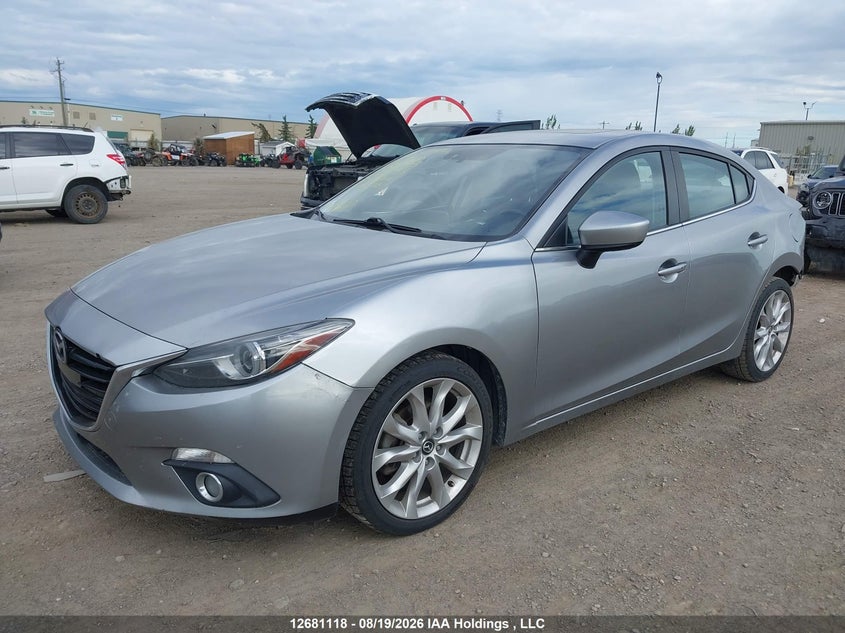 Vin: jm1bm1w30f1241953, lot: 3085182, mazda 3 grand touring 20152