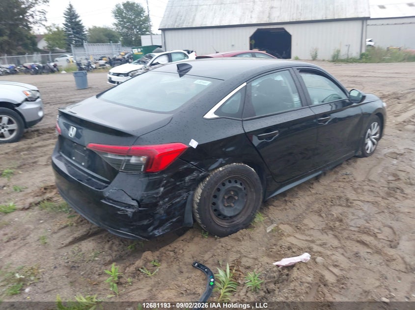 Vin: 2hgfe2f27nh127753, lot: 3085257, honda civic 20224