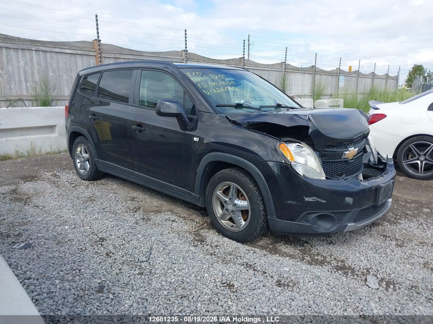 2012 Chevrolet Orlando 1Lt/2Lt, Удар спереди, IAAI, VIN KL77P2EM6CK626062
