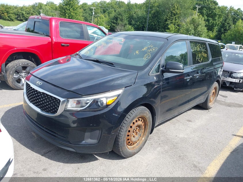 2015 Kia Sedona, Rear, IAAI, VIN KNDMA5C17F6016170 — photo 2