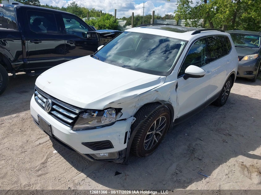 2018 Volkswagen Tiguan Se/Sel, Удар спереди, IAAI, VIN 3VV2B7AXXJM104406 — фото 2