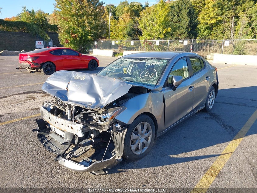 Vin: jm1bm1u72e1165687, lot: 3085595, mazda 3 sport 20142