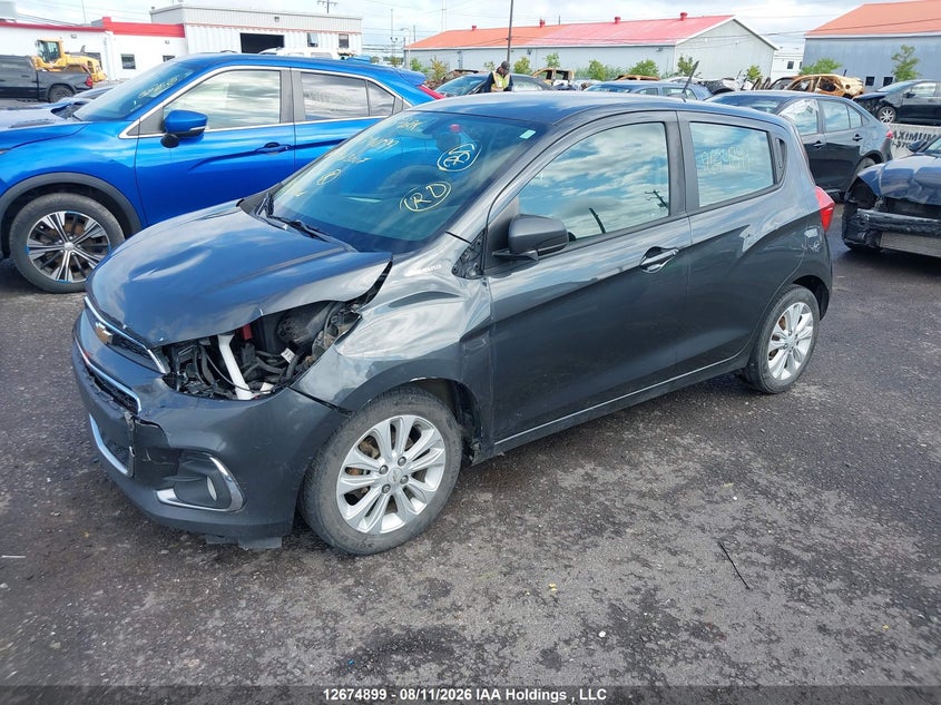 2018 Chevrolet Spark 1Lt Cvt, Удар спереди, IAAI, VIN KL8CD6SAXJC463007 — фото 2