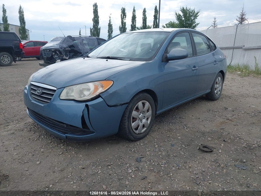 2007 Hyundai Elantra Gl/Gls, Front, IAAI, VIN KMHDU45D27U180248 — photo 2