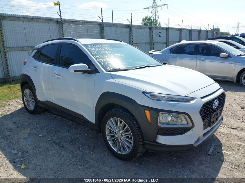 2021 Hyundai Kona Preferred, Лівий бік, IAAI, VIN KM8K22AA4MU656928