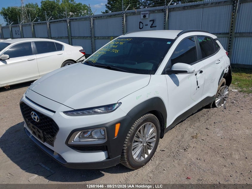 2021 Hyundai Kona Preferred, Левый бок, IAAI, VIN KM8K22AA4MU656928 — фото 2
