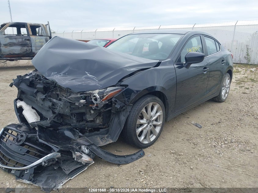 Vin: jm1bm1w34g1296004, lot: 3085810, mazda 3 touring 20162