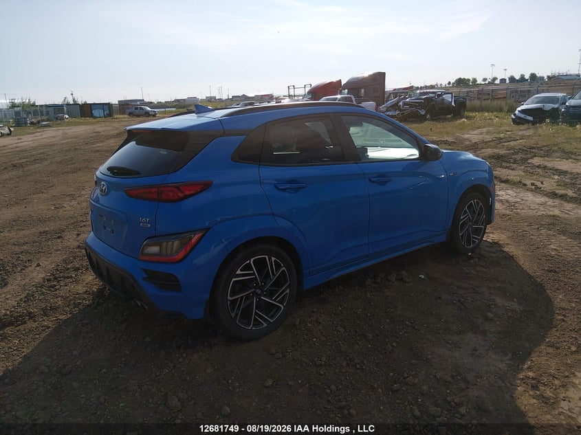 Vin: km8k5ca34nu793612, lot: 3085891, hyundai kona limited 20224