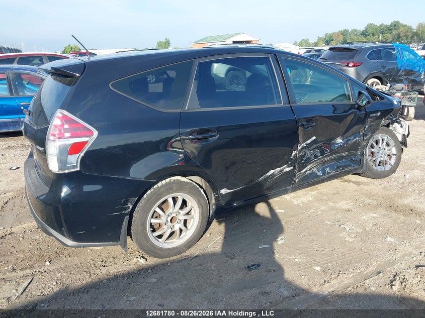 Vin: jtdzn3eu4jj075723, lot: 3085922, toyota prius v 20184