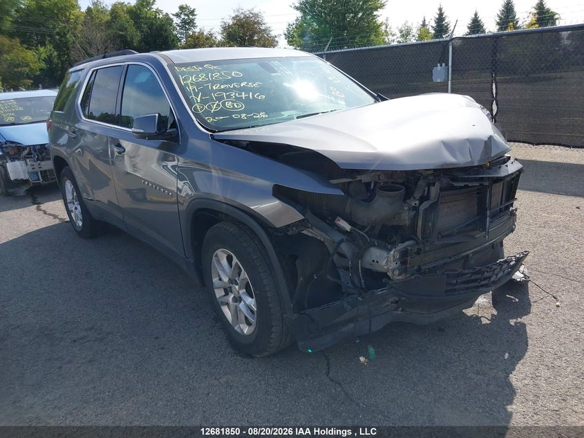 Vin: 1gnergkw3kj193416, lot: 3085992, chevrolet traverse lt 2019 img_1