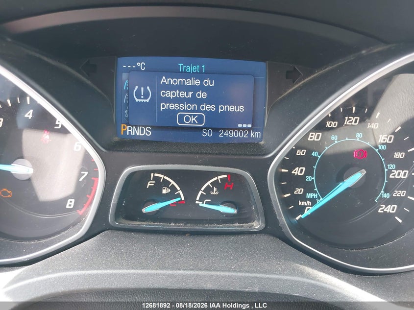 2014 FORD ESCAPE SPORT UTILITY VEHICLE 2.0L I4 FI DOHC 16V NF4