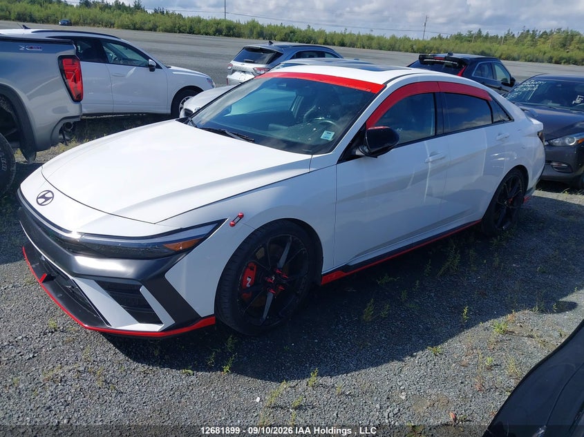 2024 Hyundai Elantra N, Изъятое, IAAI, VIN KMHLW4DK8RU021551 — фото 2