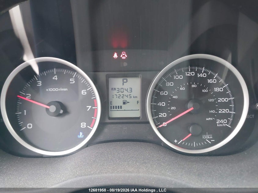 2014 SUBARU IMPREZA SEDAN 2.0L H-4 DOHC, VVT, 148HP