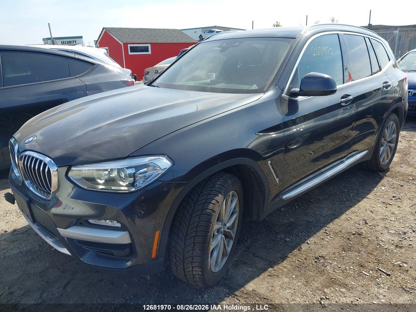 2019 BMW X3, Right Front, IAAI, VIN 5UXTR9C56KLR06569 — photo 2