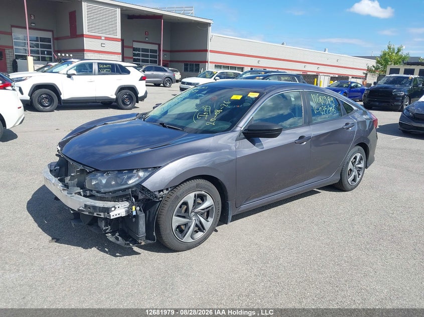 2019 Honda Civic, Удар спереди, IAAI, VIN 2HGFC2F57KH035506 — фото 2