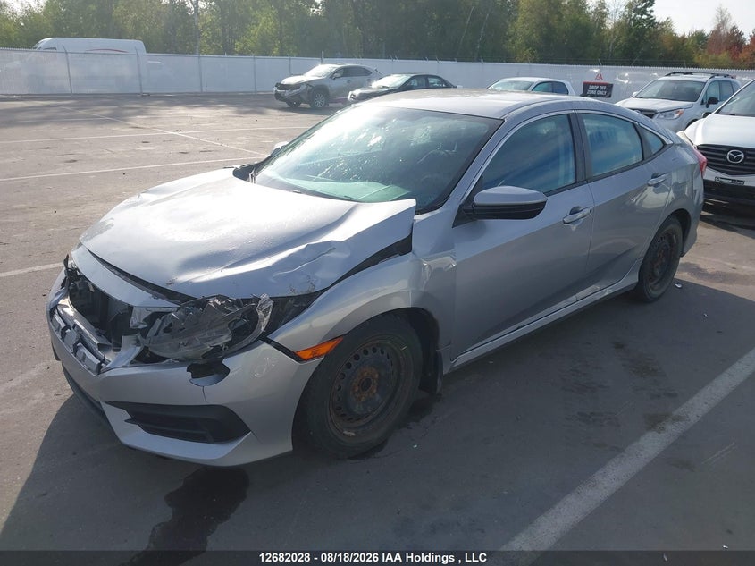 2016 Honda Civic, Front, IAAI, VIN 2HGFC2F57GH022763 — photo 2
