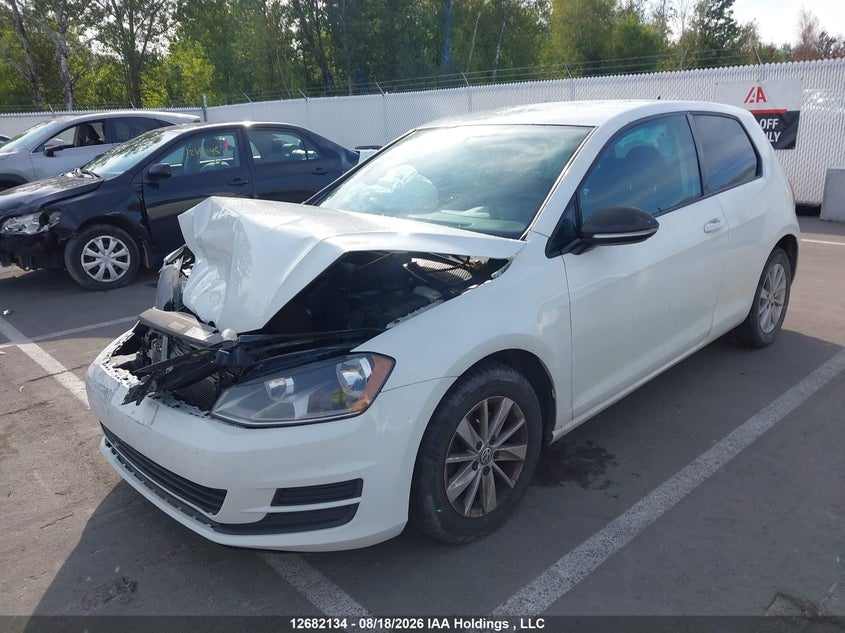 Vin: 3vw817au0hm031880, lot: 3086299, volkswagen golf trendline 20172