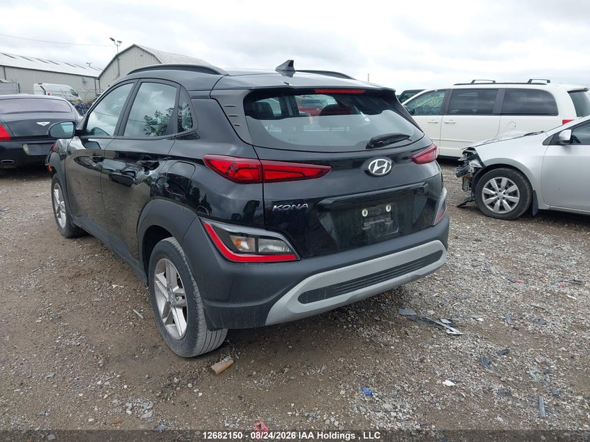 Vin: km8k12ab9nu822101, lot: 3086315, hyundai kona se 20223