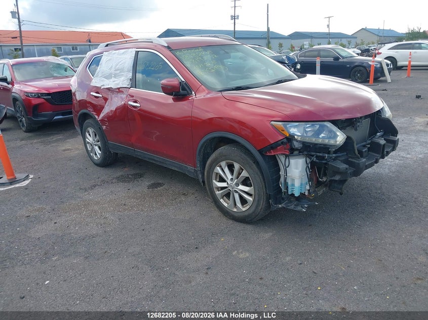 2016 Nissan Rogue S/Sl Premium/Sv, Right Side, IAAI, VIN 5N1AT2MV4GC819837