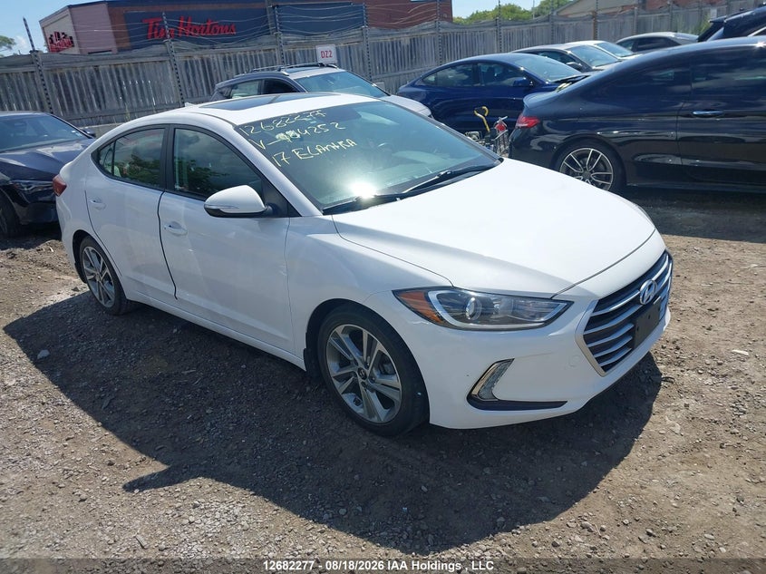 Vin: kmhd84lf5hu404252, lot: 3086442, hyundai elantra gls 20171