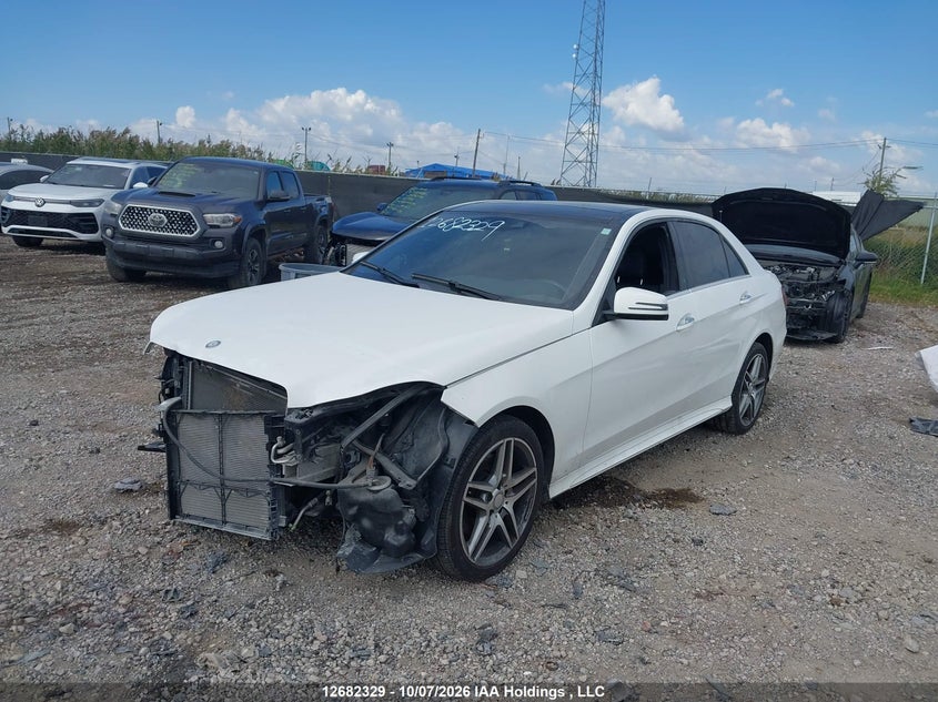 2016 Mercedes-Benz E 400 4Matic, Удар спереди, IAAI, VIN WDDHF6HB3GB214608 — фото 2