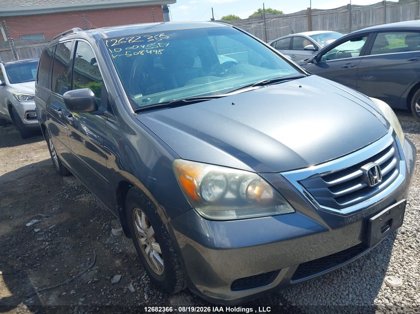 2010 Honda Odyssey Exl, Удар ззаду, IAAI, VIN 5FNRL3H66AB508498