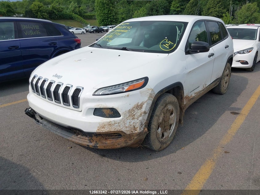 2014 Jeep Cherokee, Front, IAAI, VIN 1C4PJMAS1EW111924 — photo 2