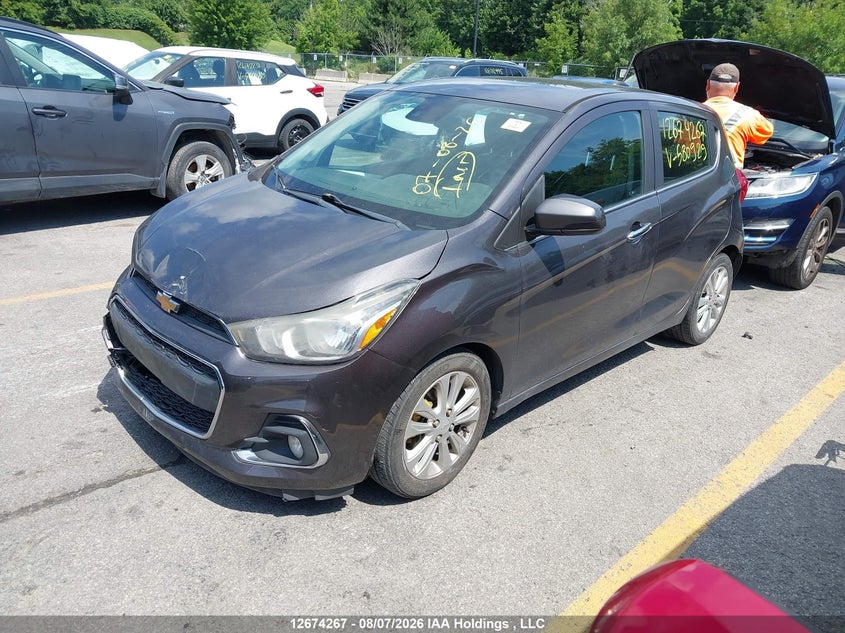 2016 Chevrolet Spark, Удар спереди, IAAI, VIN KL8CF6SA1GC580929 — фото 2