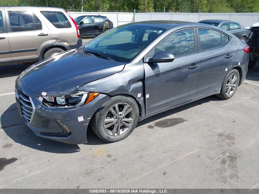 2018 Hyundai Elantra, Left Front, IAAI, VIN KMHD84LF7JU714344 — photo 2