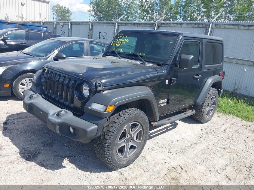 Vin: 1c4gjxag4kw597959, lot: 3086768, jeep wrangler sport 20192