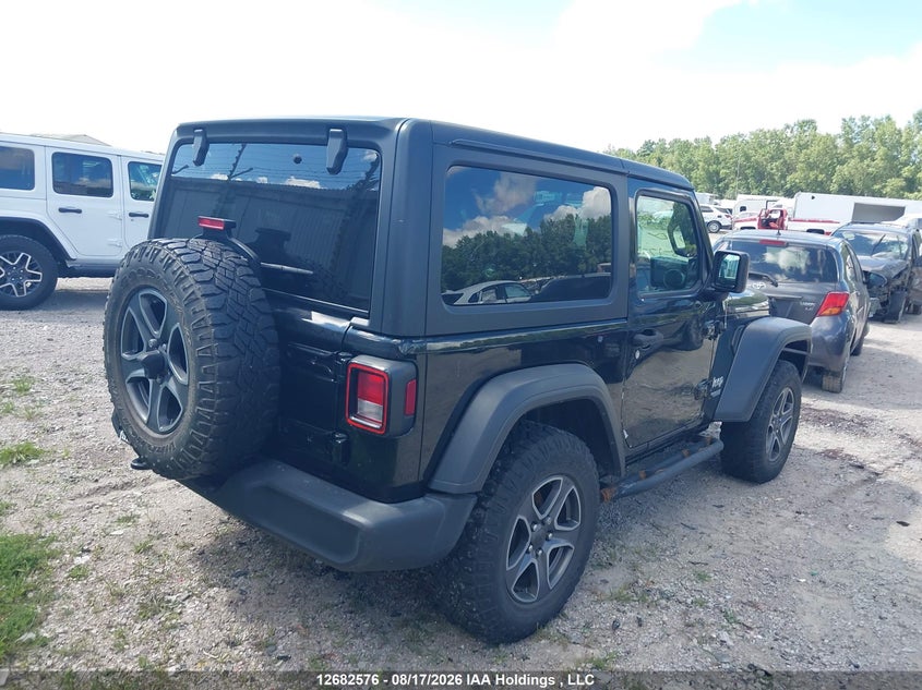 Vin: 1c4gjxag4kw597959, lot: 3086768, jeep wrangler sport 20194