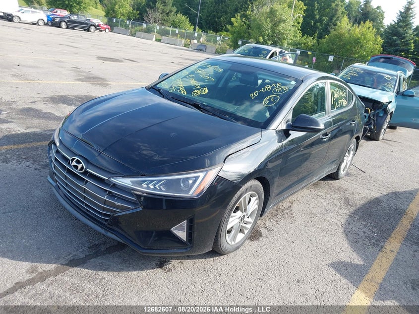 2020 Hyundai Elantra Preferred Auto Ivt, Rear, IAAI, VIN KMHD84LF3LU979880 — photo 2