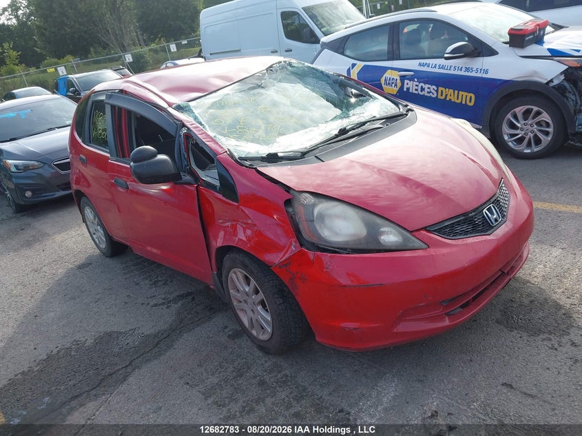 2009 Honda Fit Dx-A, Roof, IAAI, VIN JHMGE88309S801766