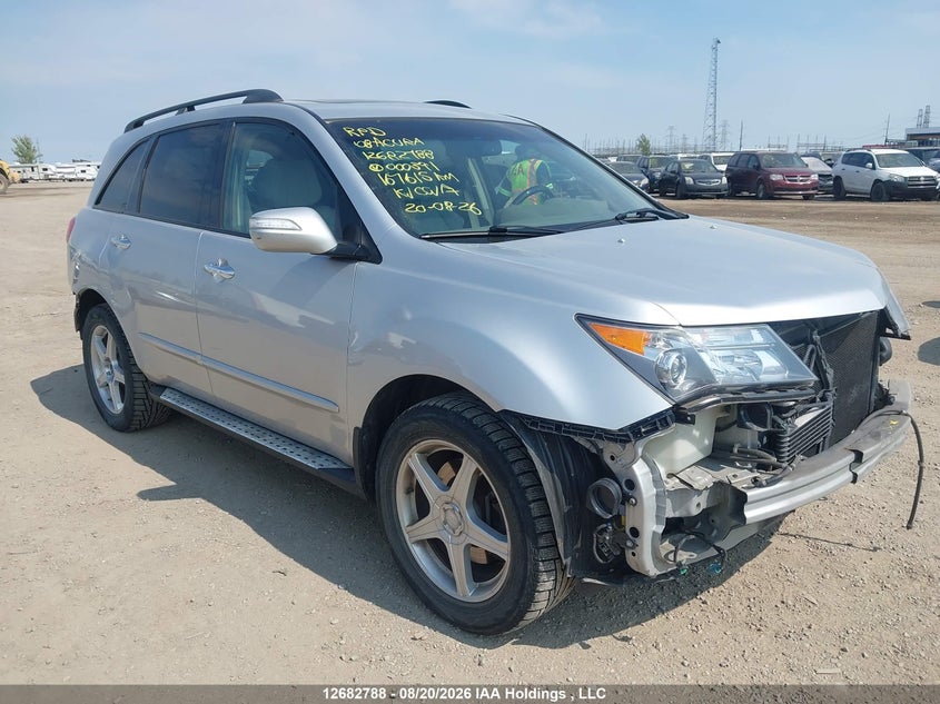 2008 Acura Mdx Sport, Front, IAAI, VIN 2HNYD28888H000391