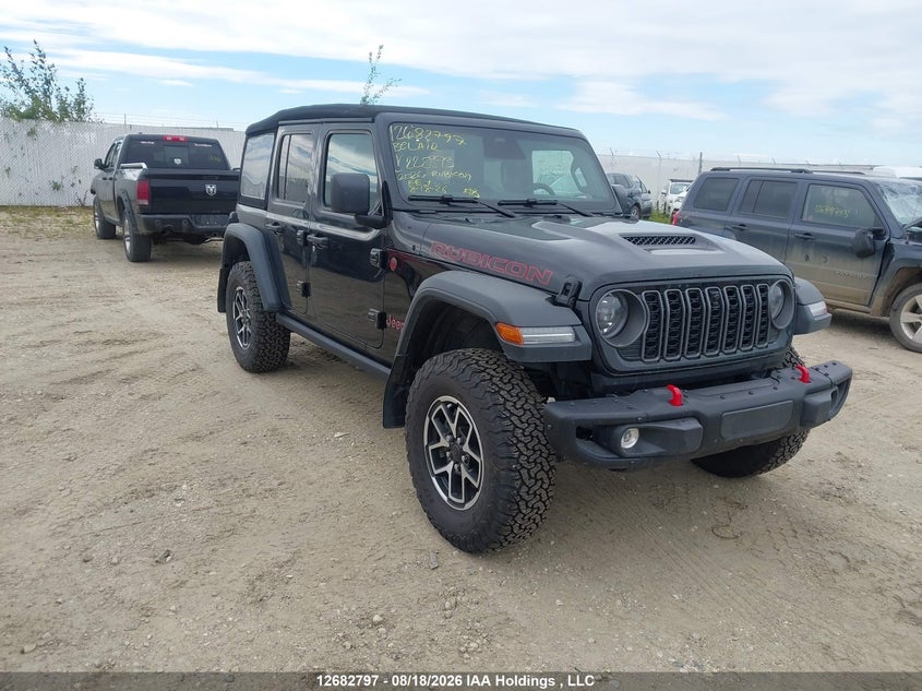 2026 Jeep Wrangler 4-Door Rubicon, Удар сзади, IAAI, VIN 1C4PJXFG5TW228893