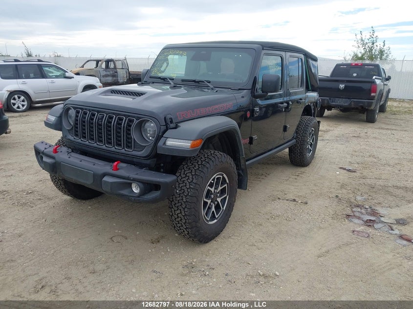 2026 Jeep Wrangler 4-Door Rubicon, Rear, IAAI, VIN 1C4PJXFG5TW228893 — photo 2