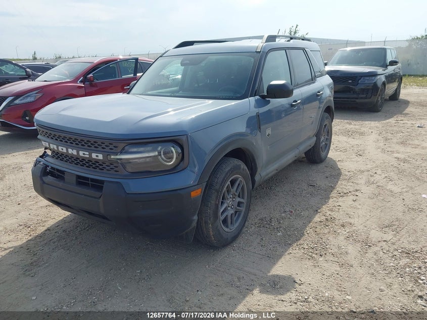 2025 Ford Bronco Sport Big Bend, Удар спереди, IAAI, VIN 3FMCR9BN8SRF47533 — фото 2
