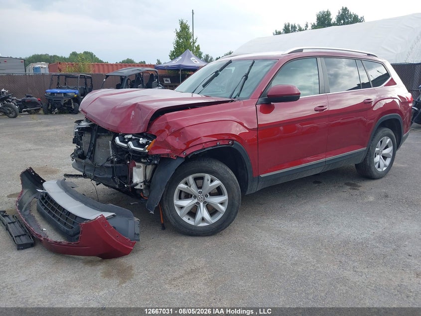 2018 Volkswagen Atlas, Удар спереду, IAAI, VIN 1V2MR2CA7JC511565 — фото 2