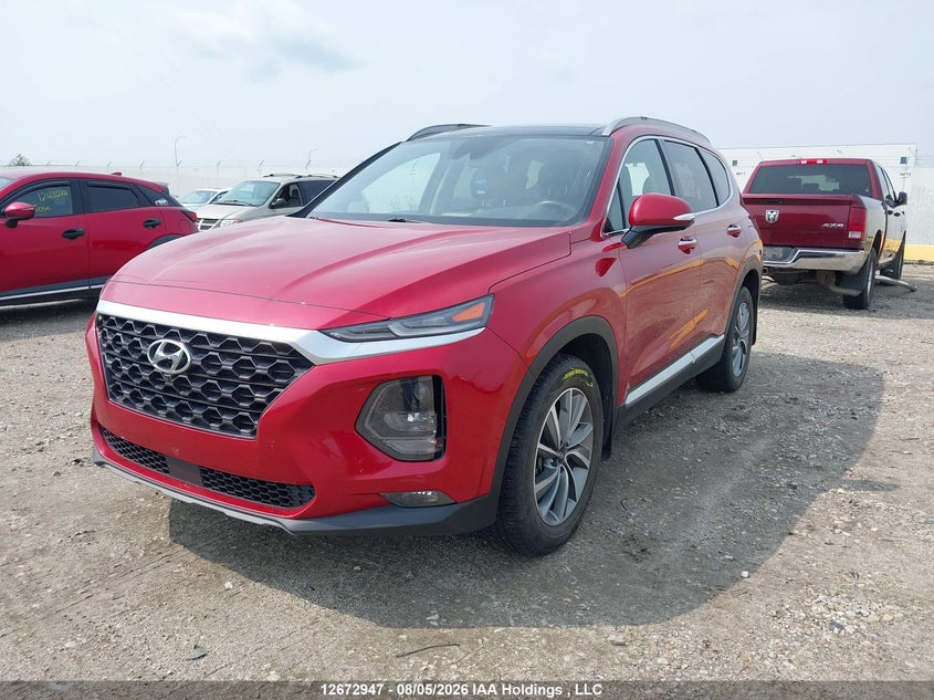 2019 Hyundai Santa Fe, Удар сзади, IAAI, VIN 5NMS3CAA0KH027789 — фото 2