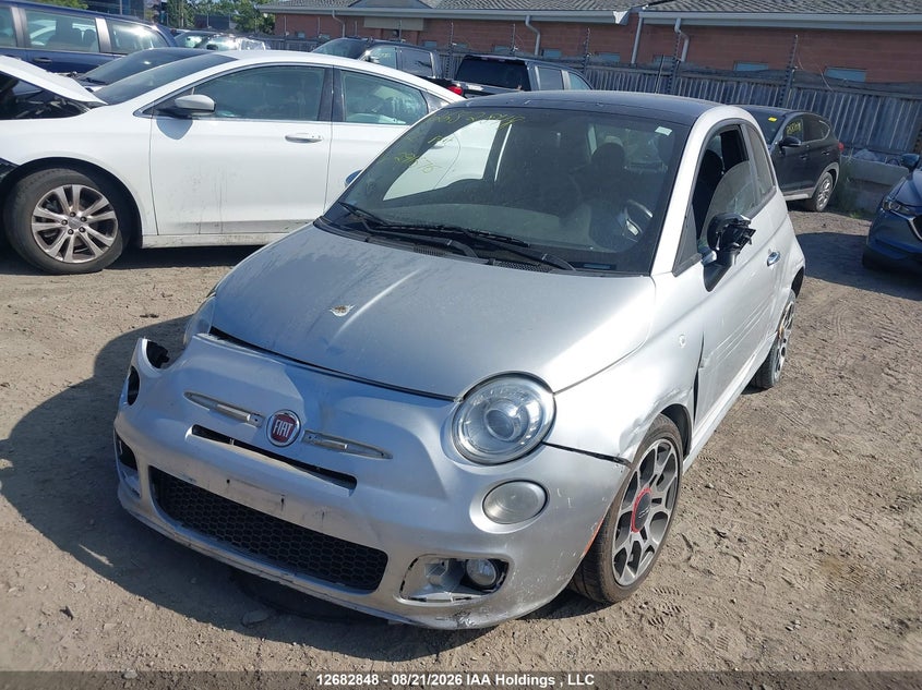 2012 Fiat 500 Sport, Right Front, IAAI, VIN 3C3CFFBR6CT291576 — photo 2