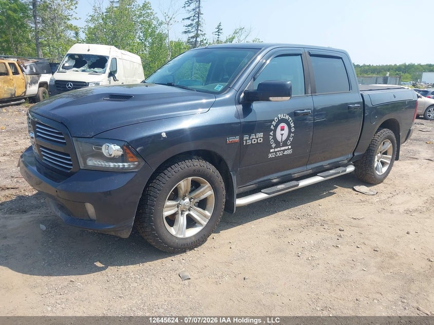 2017 RAM 1500, Right Front, IAAI, VIN 1C6RR7MT1HS533217 — photo 2