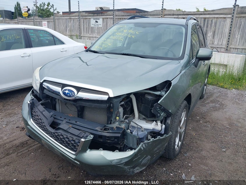 2015 Subaru Forester, Front, IAAI, VIN JF2SJCTC7FH402882 — photo 2