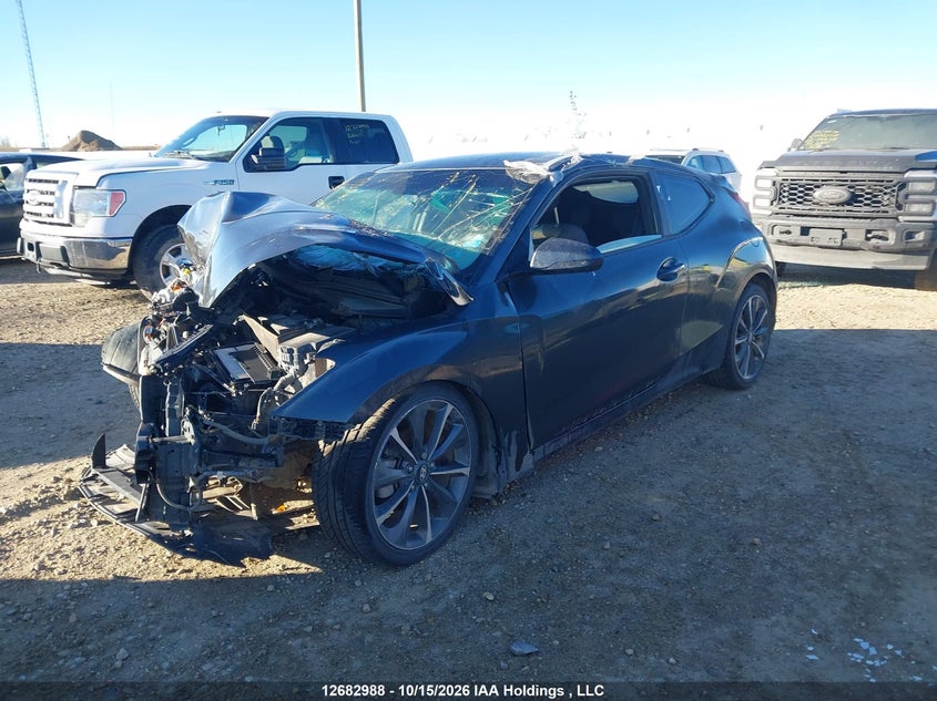 2019 Hyundai Veloster 2.0 Gl, All Over, IAAI, VIN KMHTG6AF3KU020121 — photo 2
